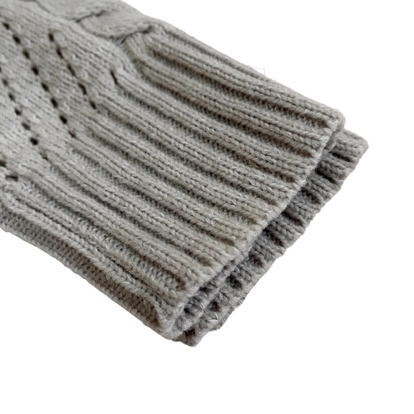 GARAGE Harlow Sweater Pointelle Cable Knit Dropped Shoulders - Picture 12 of 17